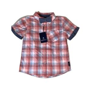 Ben Sherman 4T plaid button up shirt NWT new kids